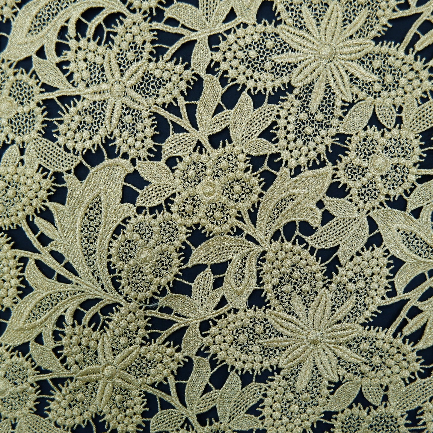 Embroidery Nylon Gold Jari Fabric; SE-247